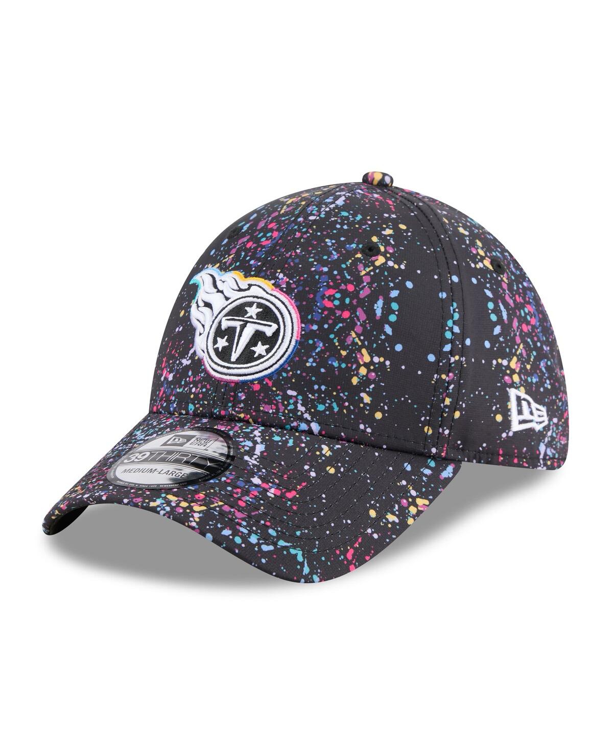New Era Men's Black Tennessee Titans 2025 Nfl Crucial Catch 39thirty Flex Hat In Black