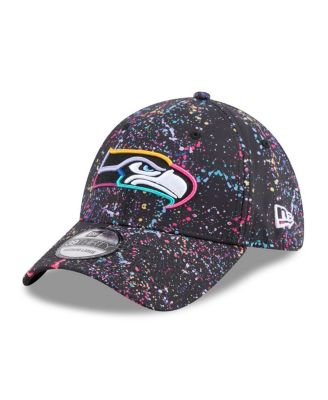 Men's Black Seattle Seahawks 2025 NFL Crucial Catch 39THIRTY Flex Hat