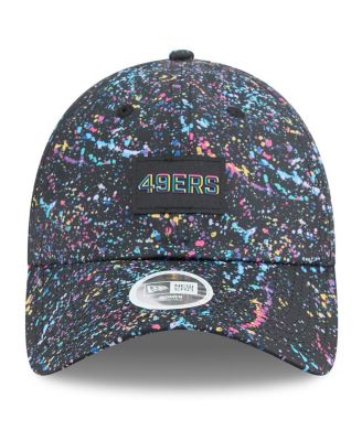 Women's Black San Francisco 49ers 2025 NFL Crucial Catch Pony Tail Adjustable Hat