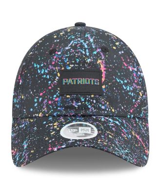 Women's Black New England Patriots 2025 NFL Crucial Catch Pony Tail Adjustable Hat