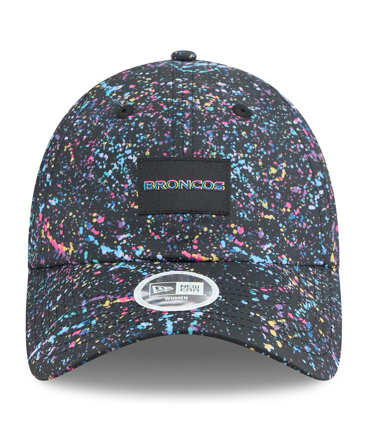 New Era Women's Black Denver Broncos 2025 Nfl Crucial Catch Pony Tail Adjustable Hat In Multi