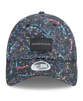 Women's Black Cincinnati Bengals 2025 NFL Crucial Catch Pony Tail Adjustable Hat