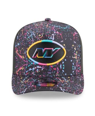 Men's Black New York Jets 2025 NFL Crucial Catch A-Frame 9FIFTY Snapback Hat