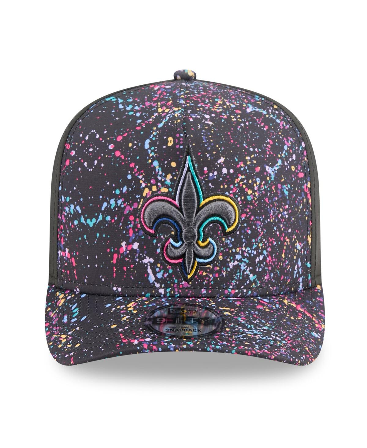 New Era Men's Black New Orleans Saints 2025 Nfl Crucial Catch A-Frame 9FIFTY Snapback Hat