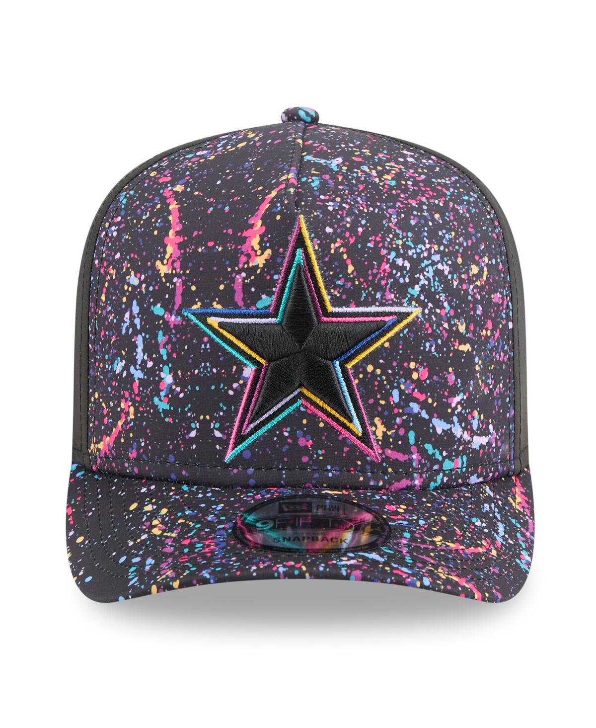 New Era Men's Black Dallas Cowboys 2025 Nfl Crucial Catch A-frame 9fifty Snapback Hat In Black