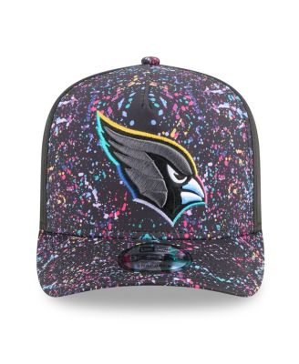 Men's Black Arizona Cardinals 2025 NFL Crucial Catch A-Frame 9FIFTY Snapback Hat