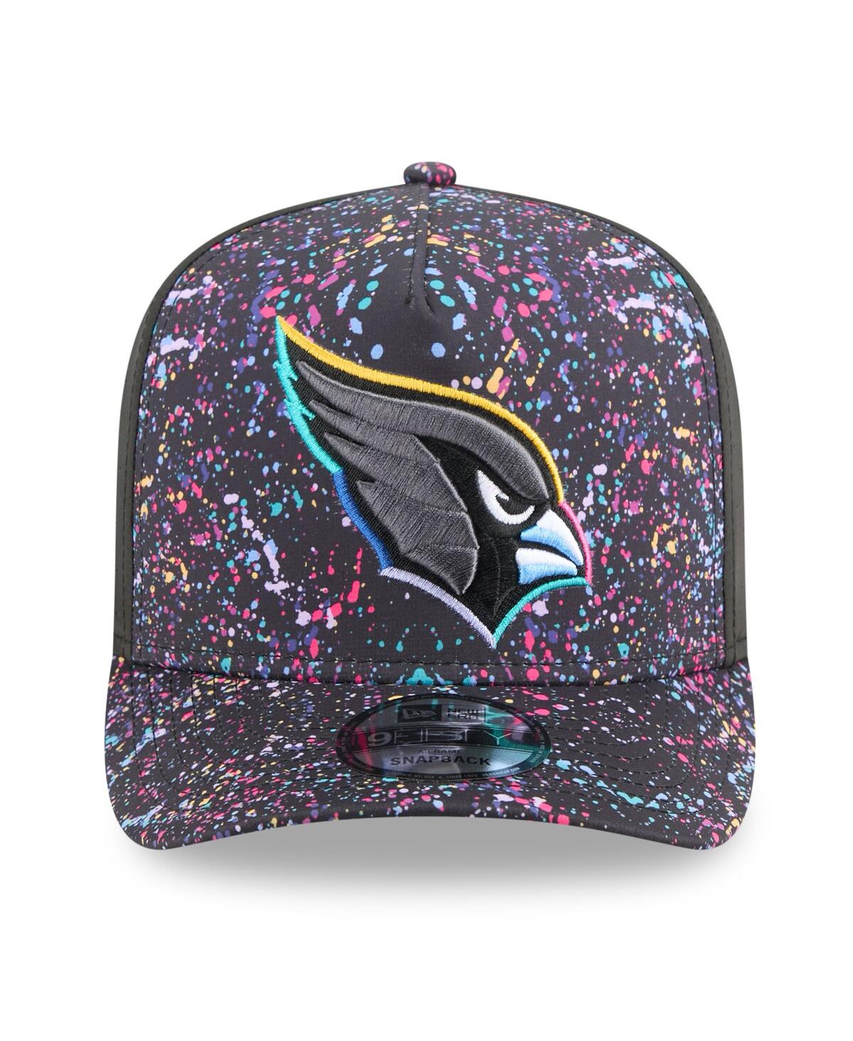 New Era Men's Black Arizona Cardinals 2025 Nfl Crucial Catch A-frame 9fifty Snapback Hat In Black
