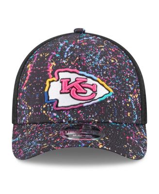 Men's Black Kansas City Chiefs 2025 NFL Crucial Catch 9FORTY Adjustable Hat