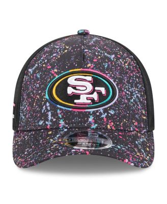 Big Boys and Girls Black San Francisco 49ers 2025 NFL Crucial Catch 9FORTY Adjustable Hat