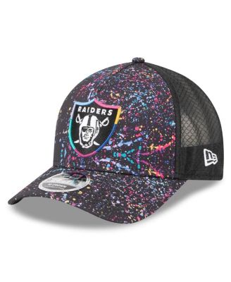 Big Boys and Girls Black Las Vegas Raiders 2025 NFL Crucial Catch 9FORTY Adjustable Hat
