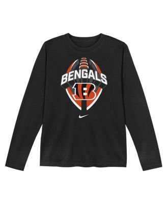 Preschool Black Cincinnati Bengals Primetime Legend Icon&nbsp;Long Sleeve Performance T-Shirt
