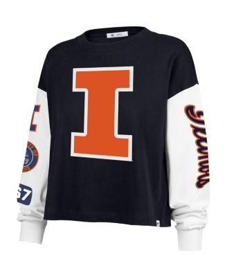 Women's Navy Illinois Fighting Illini Sydney Long Sleeve T-Shirt