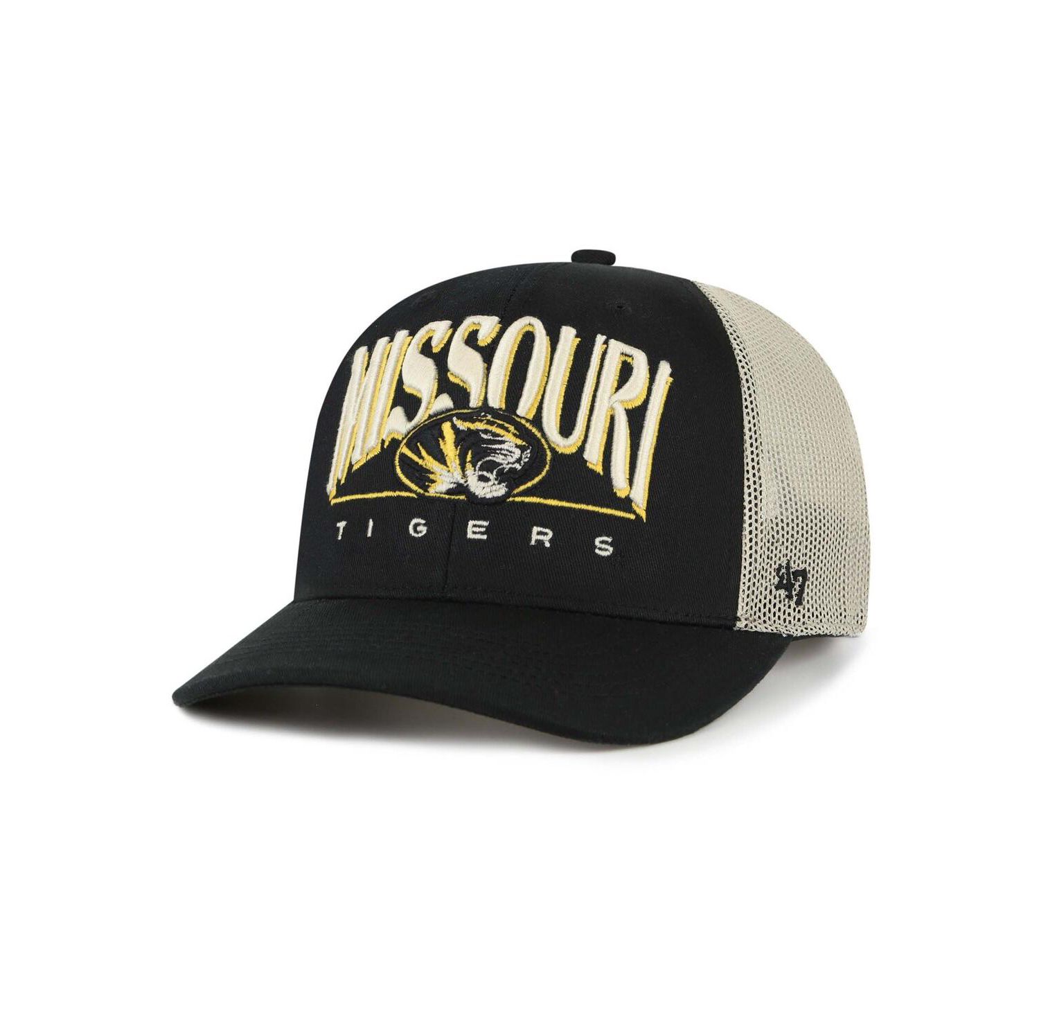 Men's Black Missouri Tigers Arid Adjustable Trucker Hat
