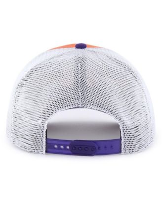 Big Boys and Girls Orange/Purple Clemson Tigers Super Stripe Hitch Adjustable Trucker Hat