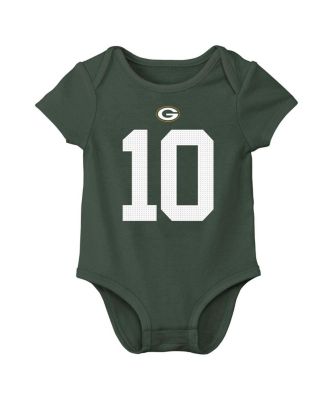 Baby Boys and Girls Jordan Love Green Bay Packers Player Name Number Bodysuit