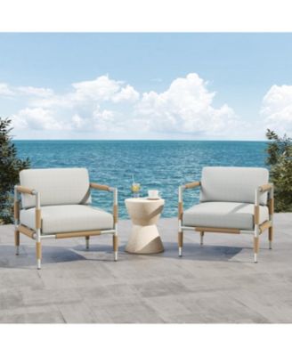 Oriana Aluminum Outdoor Patio Armchair with Cushions
