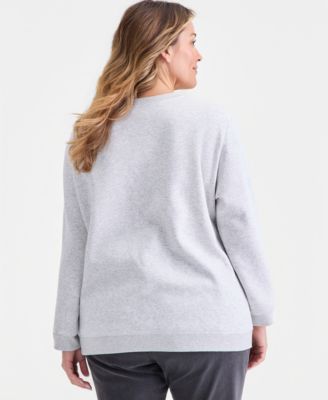 Plus Size Graphic Fleece Sweatshirt, Macy's Exclusive