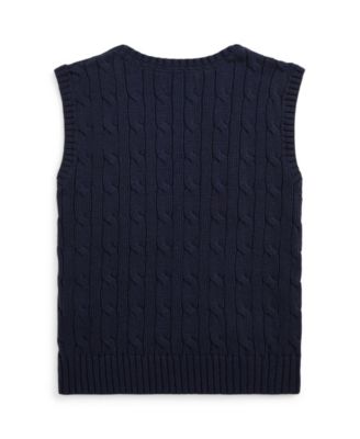 Toddler and Little Boys Cable-Knit Sweater Vest