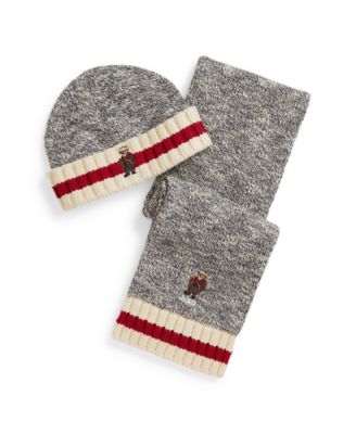 Polo Ralph Lauren - Big Boys 2-Piece Embroidered Hat and Scarf Set