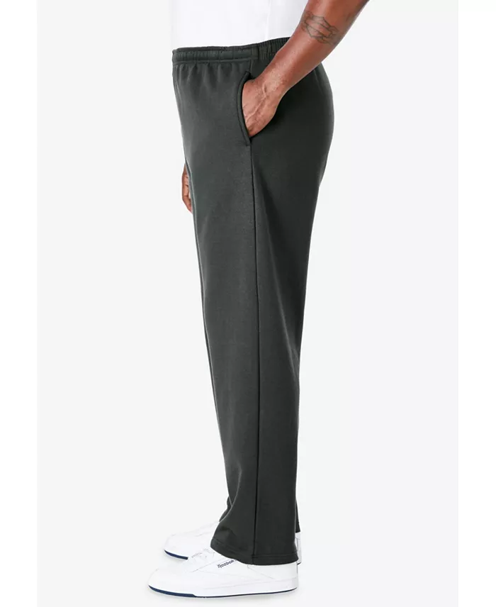 Big & Tall Fleece Open-Bottom Sweatpants - thumbnail 6
