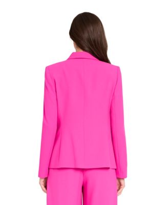 Petite Cutaway-Hem Blazer