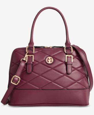 Medium Quilted Dome Satchel, Exclusively at Macy's 