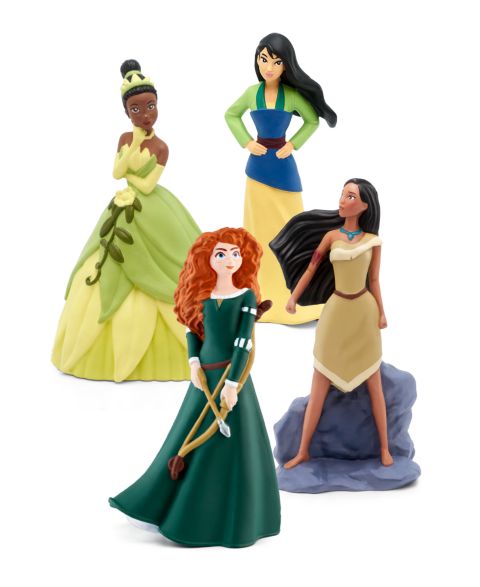 Детские фигурки Tonies Disney Princess Brave, Pocahontas, Princess and the Frog, Mulan 4-Piece Figurine Set, Ages 3+