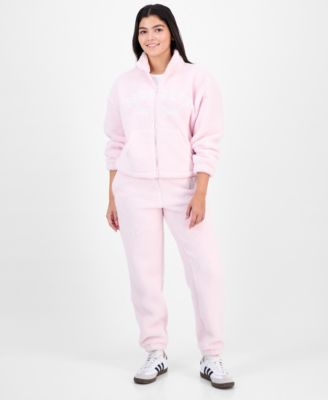 Juniors' Sherpa Fleece Zip-Up Jacket & Sherpa Fleece Jogger Pants 