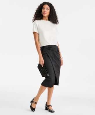 Women's Knit Short-Sleeve Sequin T-Shirt, Macy's Exclusive