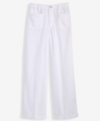 Women's Patch Pocket High Rise Wide-Leg Jeans, Macy's Exclusive