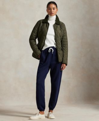 Women's Corduroy-Trim Quilted Barn Jacket