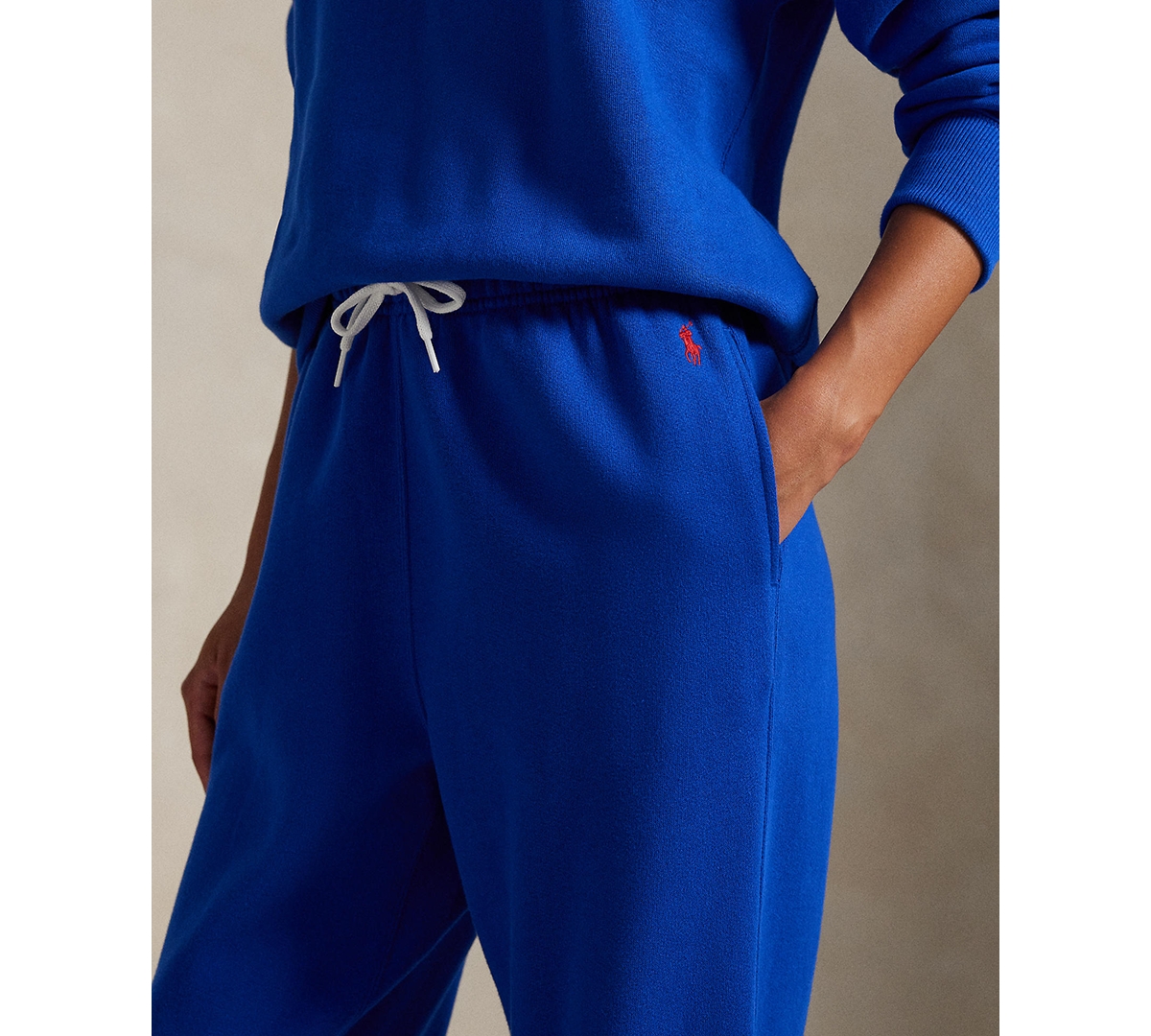 Polo Ralph Lauren Women's Fleece Drawstring Sweatpants In Blue