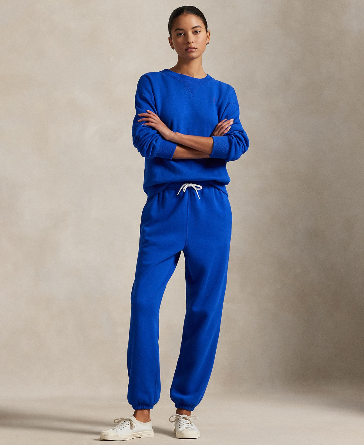 Polo Ralph Lauren Women's Fleece Drawstring Sweatpants In Blue