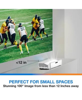Ultra-Short Throw 4K UHD Home Cinema Laser Projector - 100" Images - Bright 4,000 Lumens - Enhanced Game Mode - HDR - Home Theater - Black