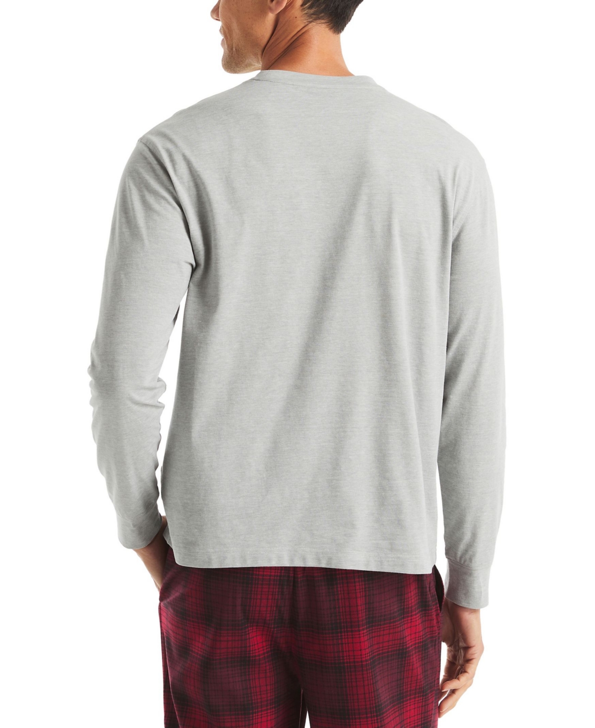 Nautica Men's Long Sleeve T-shirt In Gray