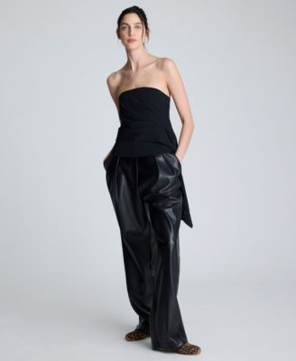 Women's Drape Front Bustier Top