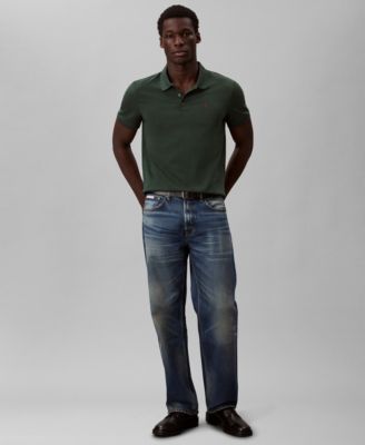 Men's Short Sleeve Solid Polo Shirt