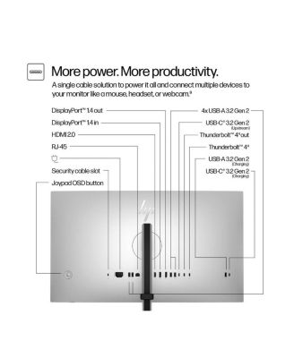 Series 7 Pro 727pu 27" 16:9 WQHD 120Hz IPS LCD Thunderbolt 4 Monitor, Natural Silver