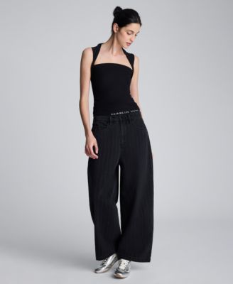 Women's Mesh Square Neck Sleeveless Top