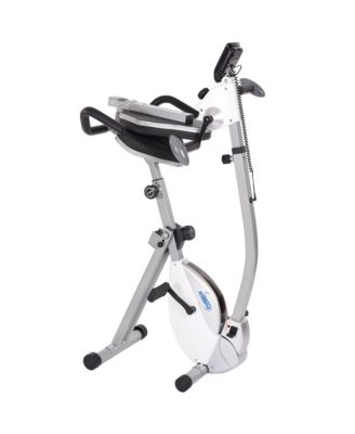 Recumbent Indoor Cardio Exercise Bike with Upper Body Exerciser