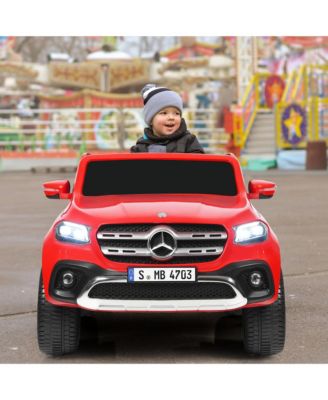 Licensed Mercedes Benz x Class 12V 2-Seater Kids Ride On Car w/ Trunk