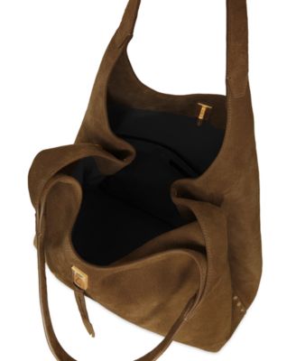 Darren Signature Large Suede Carryall Shoulder Bag