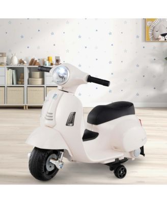 Kids Ride on Motorcycle with Training Wheels Headlight Horn 6V Battery