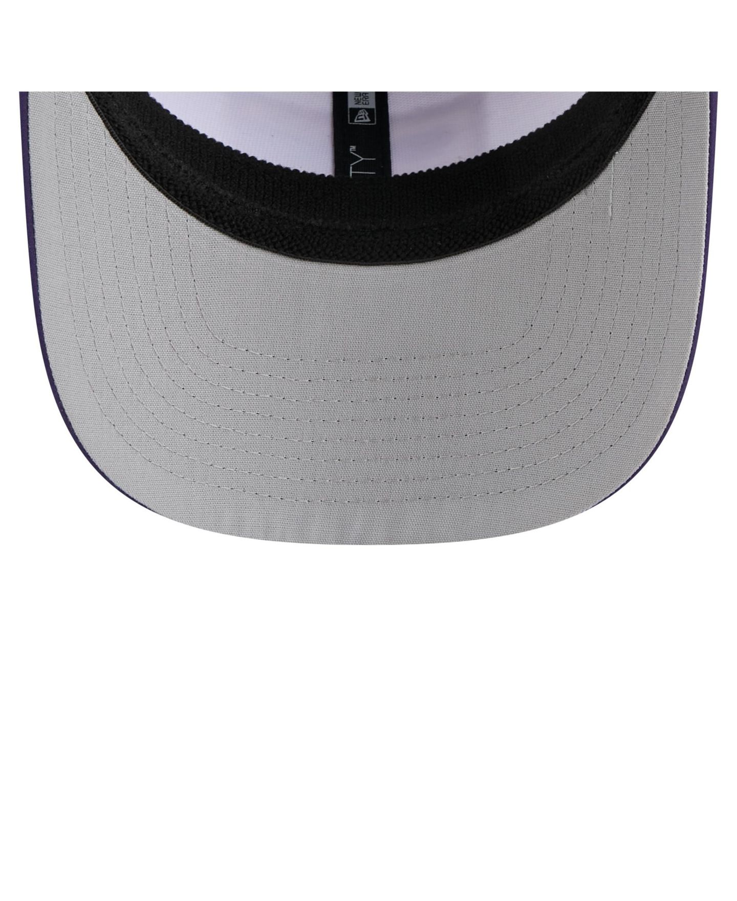 Мужская кепка New Era White/Purple LSU Tigers Perforated Patched 9SEVENTY Adjustable Hat — фото 3