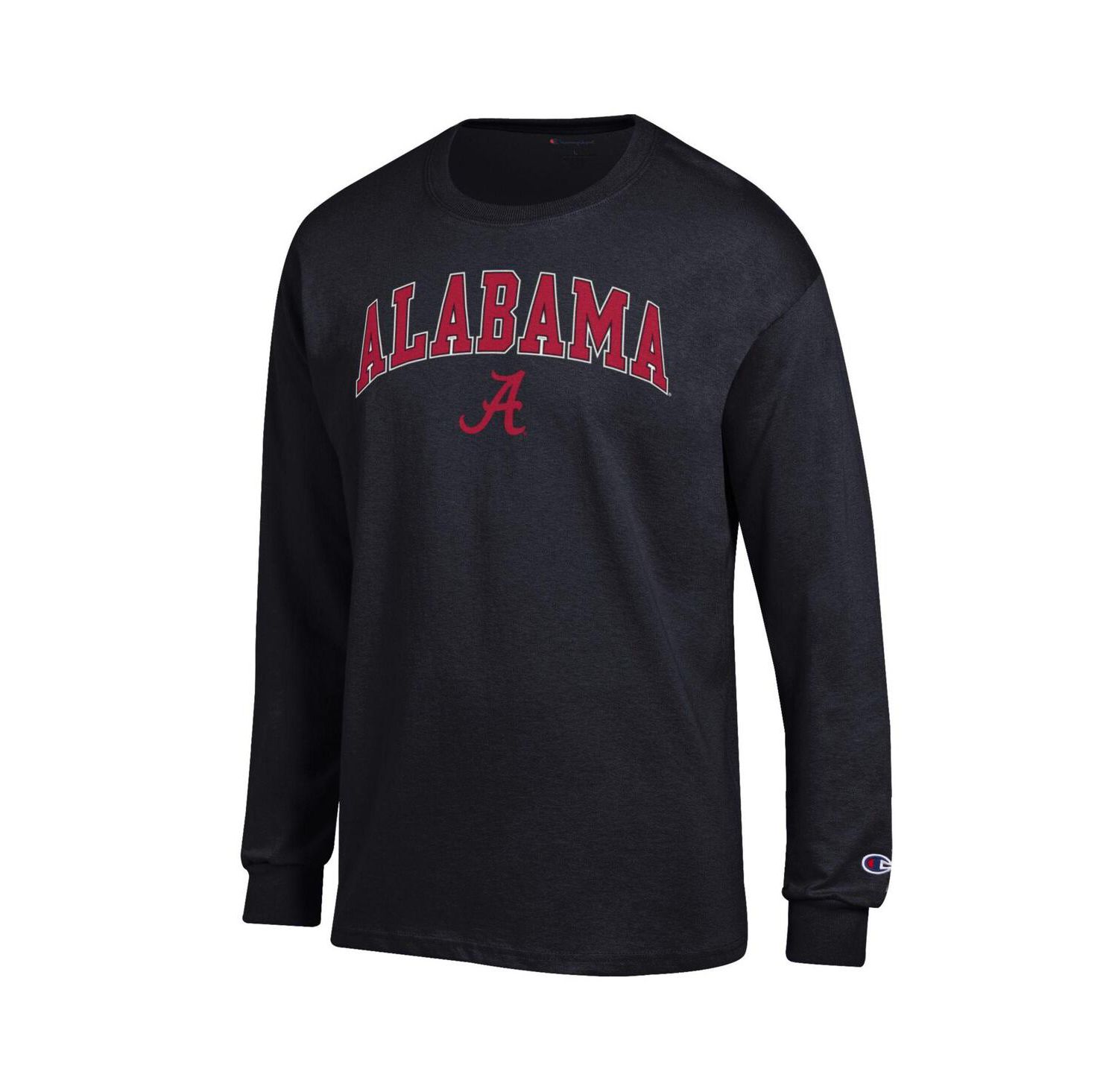 Men's Heather Gray Alabama Crimson Tide Arch Over Logo Long Sleeve T-Shirt