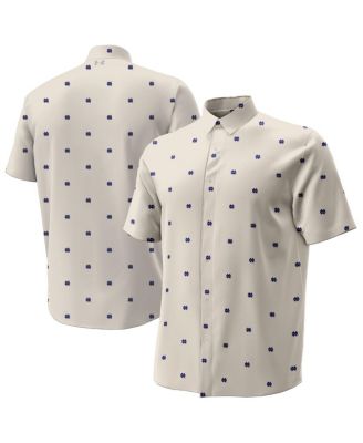 Under Armour - Men's&nbsp;Tan Notre Dame Fighting Irish Gameday Armourfuse Camp Button-Up Shirt