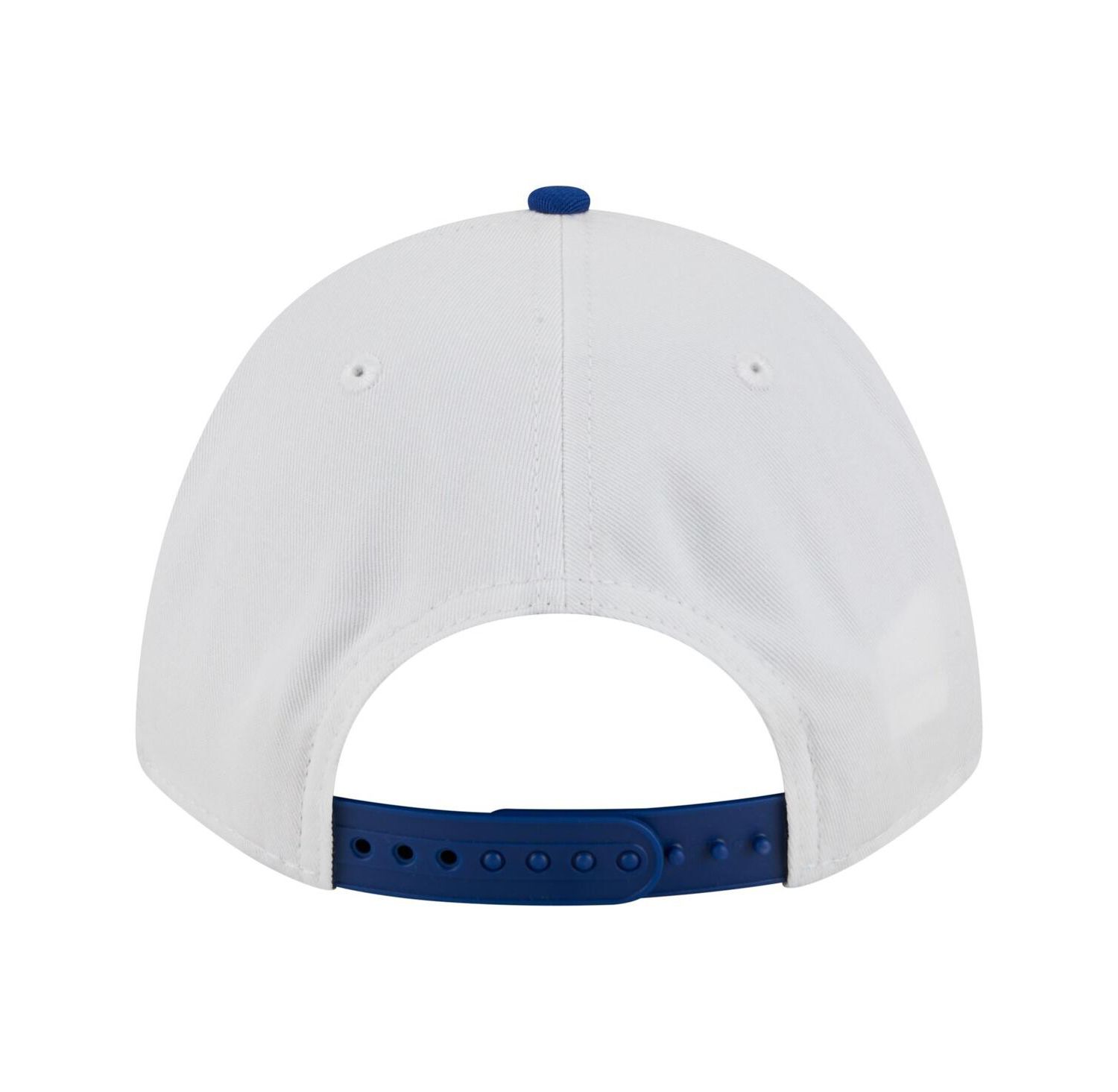 Men's White/Royal Boise State Broncos Arch Two-Tone Rope 9FORTY A-Frame M-Crown Adjustable Hat
