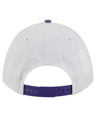 Men's White/Purple ECU Pirates Arch Two-Tone Rope 9FORTY A-Frame M-Crown Adjustable Hat