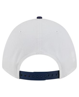 Men's White/Navy Illinois Fighting Illini Arch Two-Tone Rope 9FORTY A-Frame M-Crown Adjustable Hat