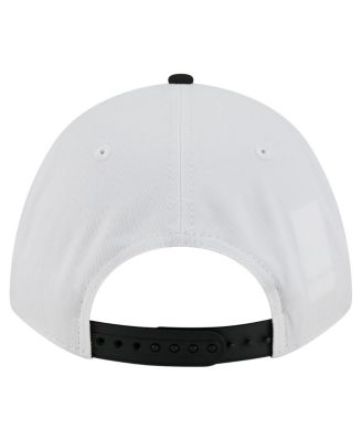 Men's White/Black Iowa Hawkeyes Arch Two-Tone Rope 9FORTY A-Frame M-Crown Adjustable Hat